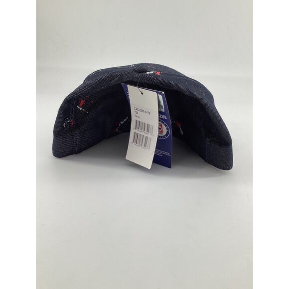 NWT Cruz Azul Fan Ink Hat Football Soccer Navy Paint Splatter Fitted Size 7 3/4 - Picture 3 of 5